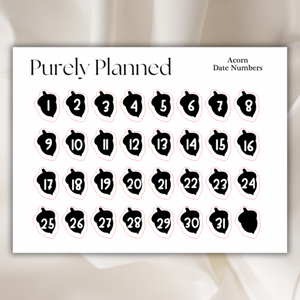 Acorn Date Numbers