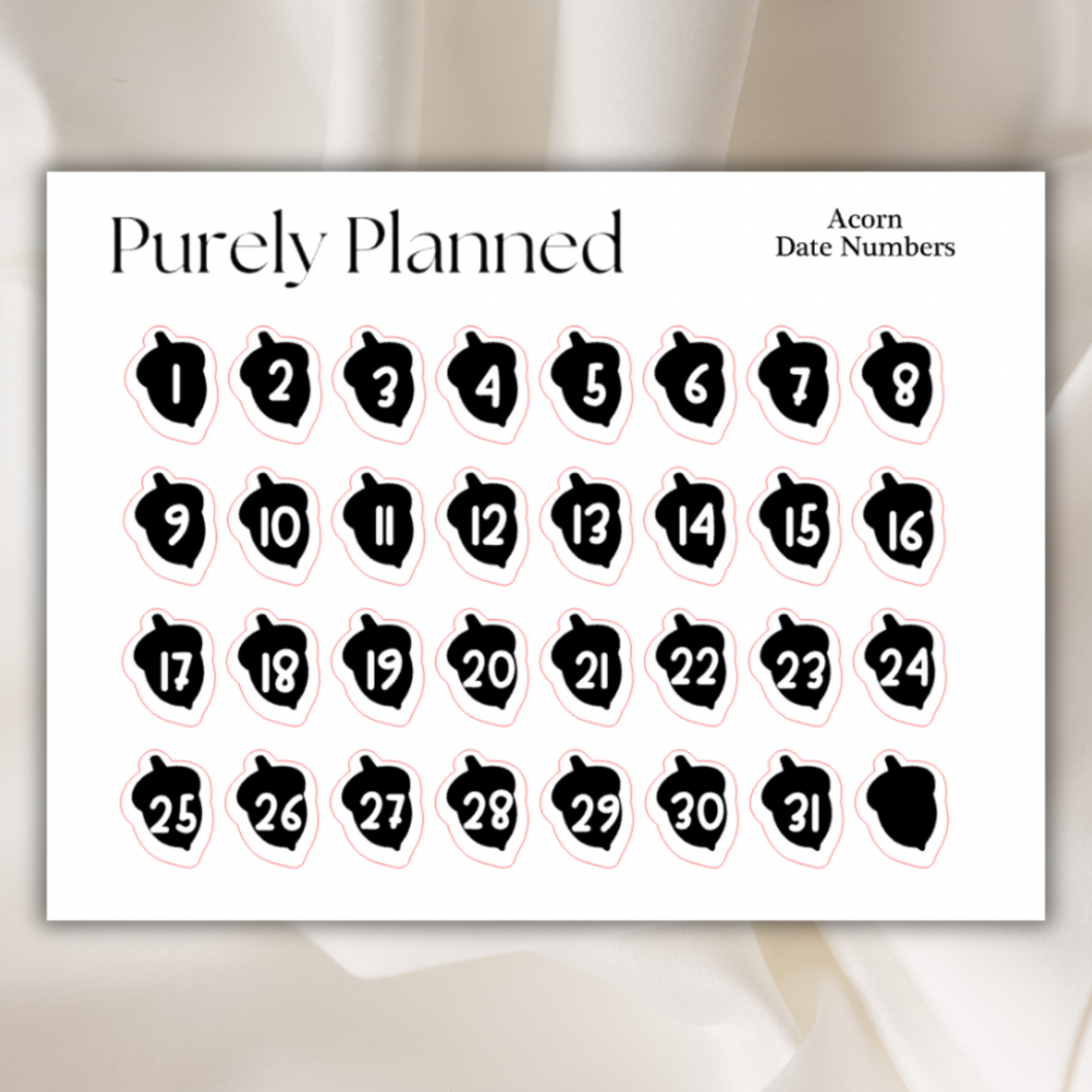 Acorn Date Numbers