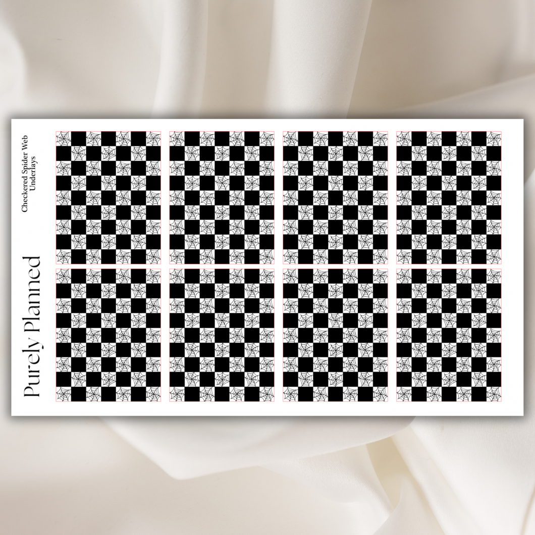 Checkered Spider Web Underlays